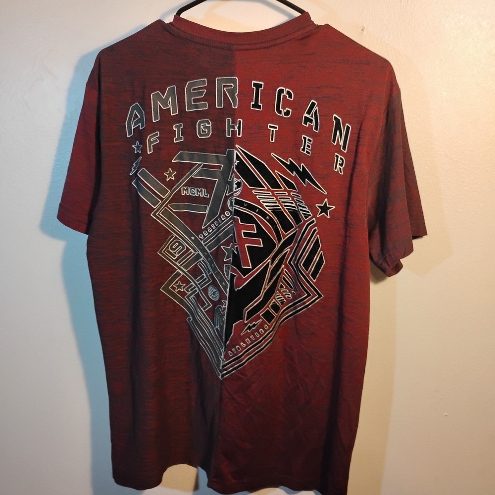 American Fighter men's Size Xl t-shirt, Maroon, Both Side Graphics#Stand Firm#